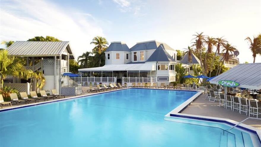 Pool at Casa Ybel Resort located at Sanibel Island, Florida.