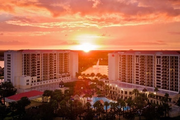 Sunset over Resort