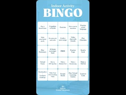 Bingo, family game night, kids activities