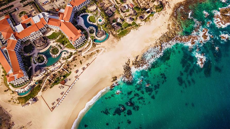 Aerial view of La Pacifica by Hilton Club in Los Cabos, Mexico. 