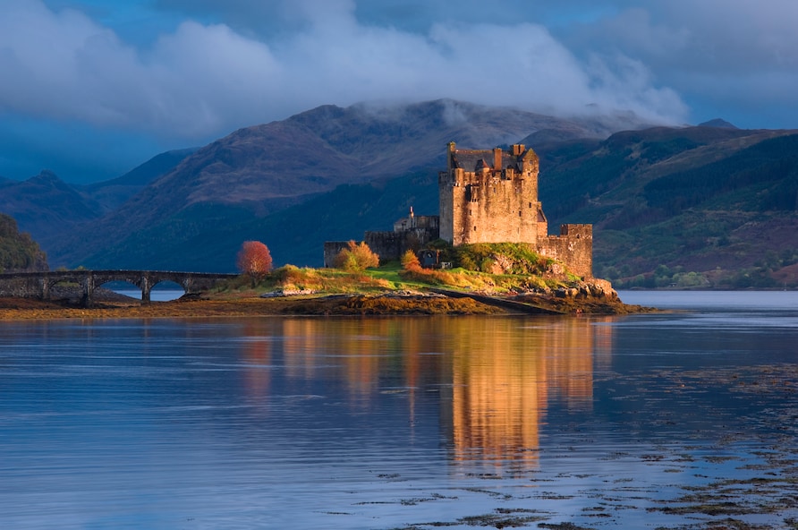 A castle in the Scottish Highlands. 