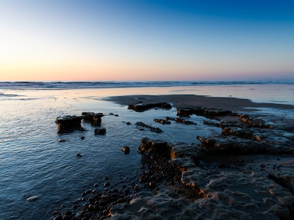 Sunrise over Moonlight Beach Encinitas, California (San Diego). 