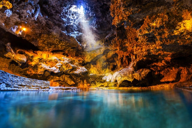 Florida underground freshwater springs. 