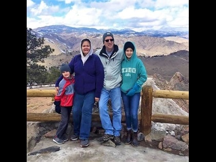 Hilton Grand Vacations Owner and family on a weekend trip, Rocky Mountains, Colorado. 