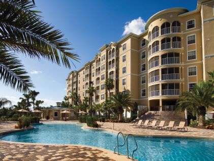 Outdoor pool at Mystic Dunes, a Hilton Vacation Club near Orlando, Florida