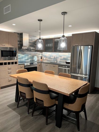 The in-suite kitchen in the 2-Bedroom Suite at Maui Bay Villas, a Hilton Grand Vacations