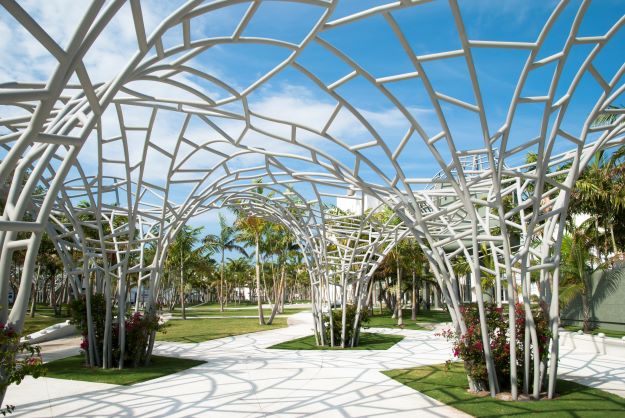 Modern art park , Miami, Florida. 