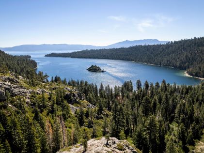 View of South Lake Tahoe in California