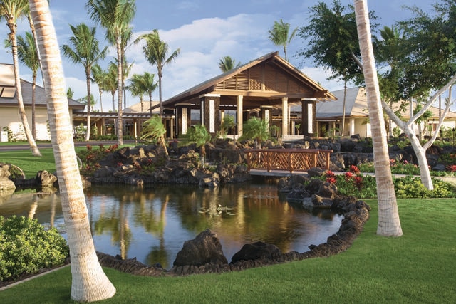 Beautiful exterior image of Kings' Land, a Hilton Grand Vacations Club, Big Island, Hawaii. 