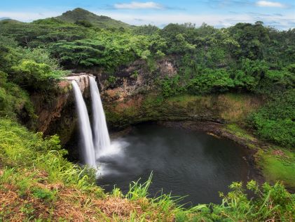 Wailua Falls near Lihue on Kauai, Hawaii