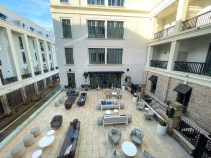 Courtyard of Liberty Place Charleston, a Hilton Club in South Carolina