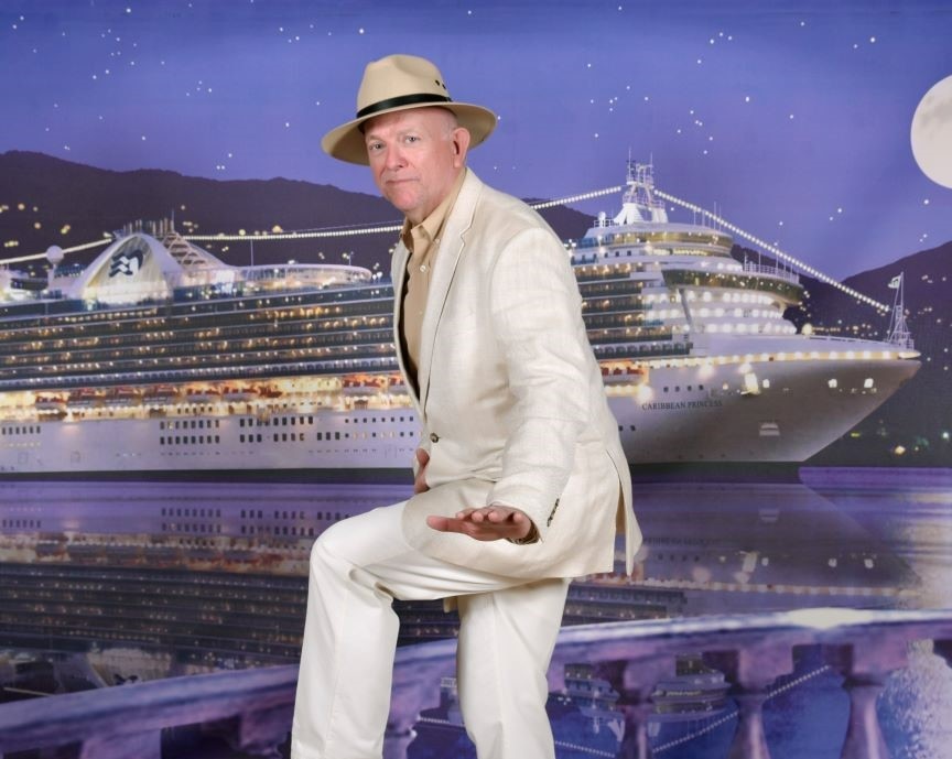 Hilton Grand Vacations Owner, posing, cruise vacation picture. 