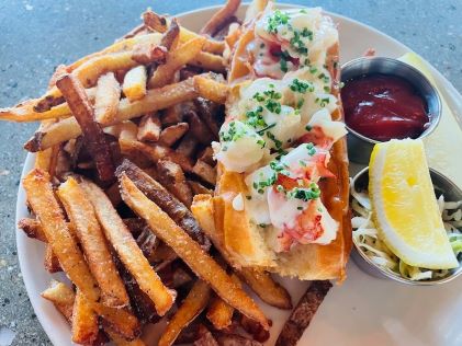 A lobster roll from Scales in Portland, Maine