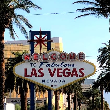 The "Welcome to Las Vegas" sign, photo taken by Hilton Grand Vacations Owners