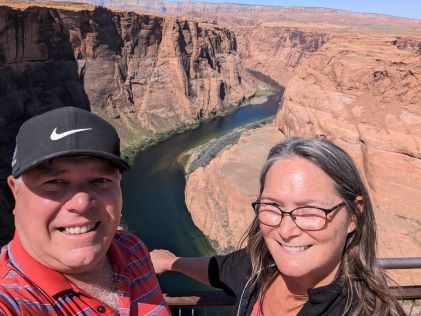 Two Hilton Grand Vacations Owners at the Grand Canyon in Arizona