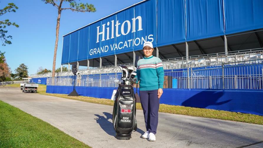 LPGA player Nasa Hataoka at the Hilton Grand Vacations Tournament of Champions