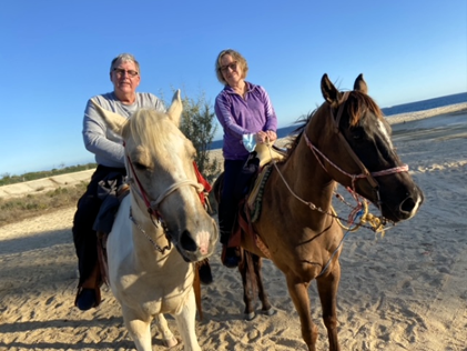 Hilton Grand Vacations Owners, horseback riding on beach, Los Cabos, Mexico. 