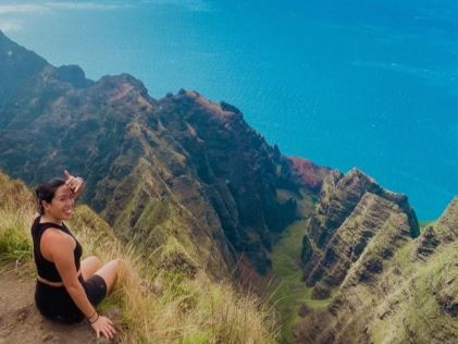 A Hilton Grand Vacations Member on the Awa'awa'puhi Trail in Kauai, Hawaii