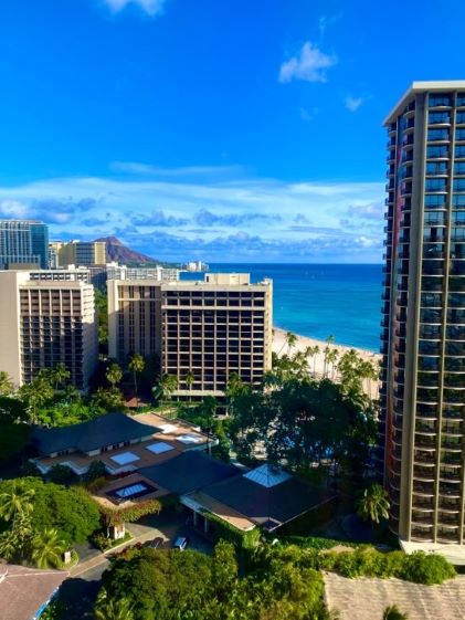 A Hilton Grand Vacations Member's photo of Hilton Hawaiian Village® Waikiki Beach Resort from their room in Oahu, Hawaii