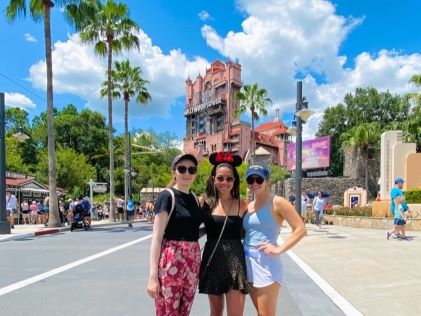 A Hilton Grand Vacations Member with friends at Walt Disney World® in Orlando