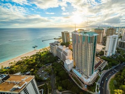 Aerial view of Hilton Hawaiian Village on Oahu