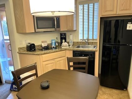 The kitchenette in a Studio at Sedona Summit, a Hilton Vacation Club