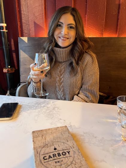 A Hilton Grand Vacations Member at a winery in Breckenridge, Colorado