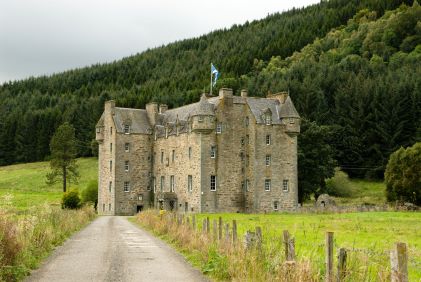 Historical castle, Perthshire, Scotland. 