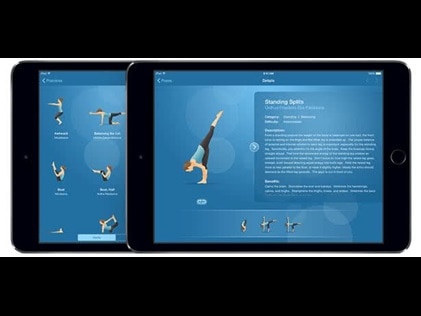 Pocket Yoga app for working out while travling