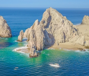 Rocks in the ocean at the Los Cabos