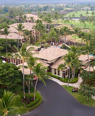Aerial view of Kohala Suites, a Hilton Grand Vacations Club