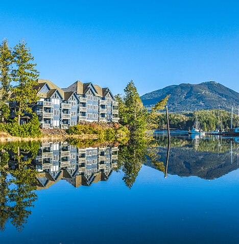 Embarc® Ucluelet exterior view from across the water