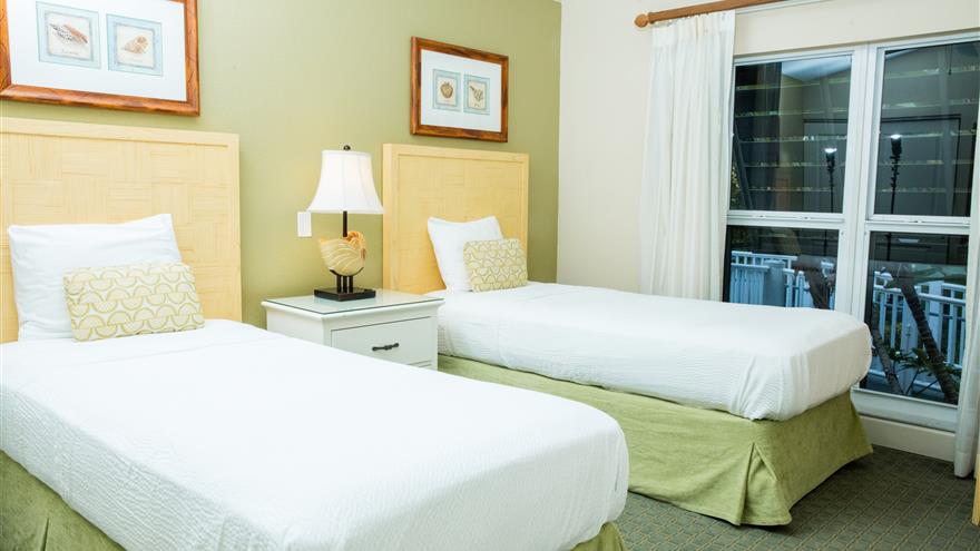 Double bedroom at Casa Ybel Resort located at Sanibel Island, Florida.