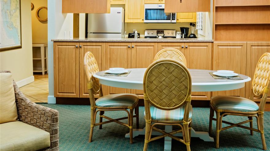 Dining room at Casa Ybel Resort located at Sanibel Island, Florida.
