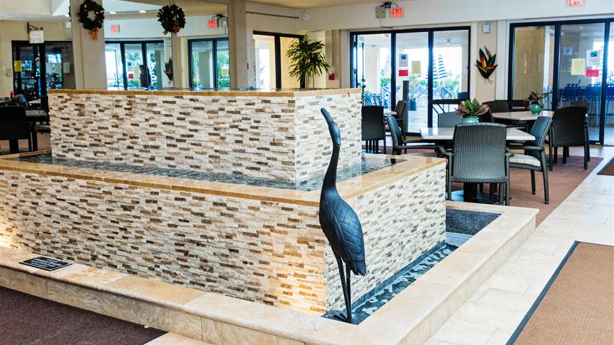 Lobby at Seawatch On-the-Beach Resort located at Fort Myers Beach, Florida.