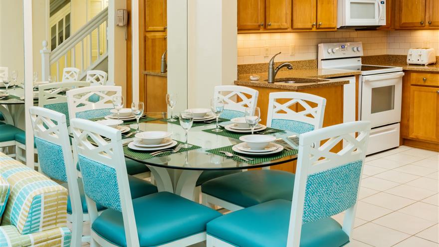 Dining room at Tortuga Beach Club Resort located at Sanibel Island, Florida.