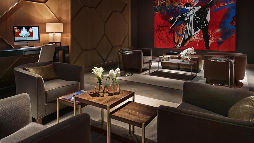 Drawing room at The Quin, a Hilton Club located in New York.