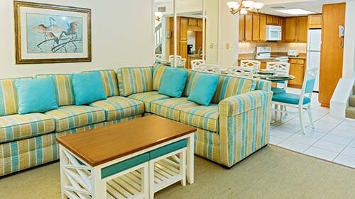 Tortuga Beach Club Resort Living Area