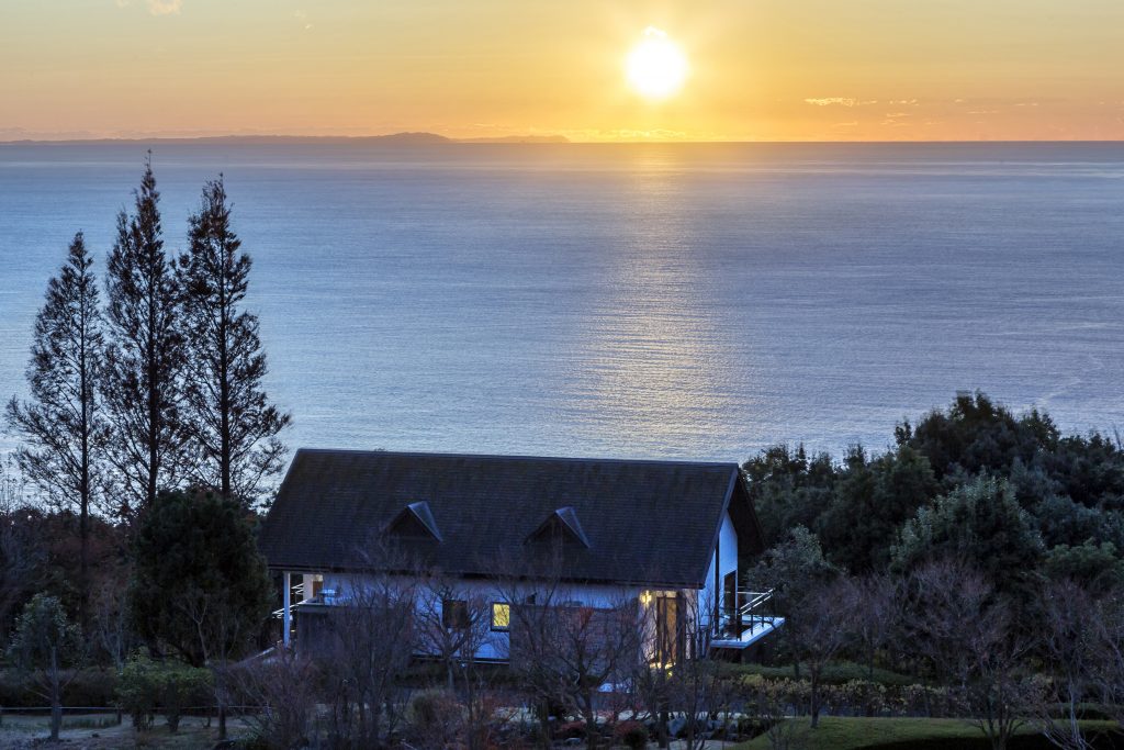 Lakeside cottage at the Hilton Odawara Resort and Spa in Kanagawa Prefecture, Japan